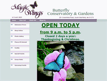 Tablet Screenshot of magicwings.com